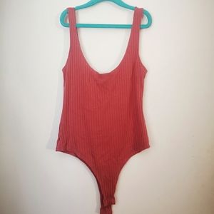 Pink leotard bodysuit